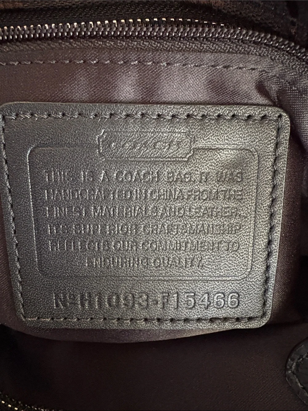 Coach shoulder tote
